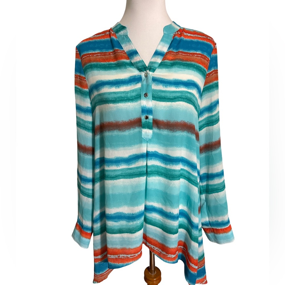 Zac and Rachel Striped High Low Tunic